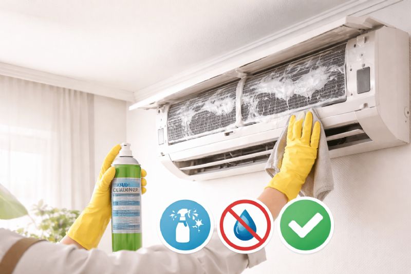 想清潔分離式冷氣卻不想沖洗？先了解可行方式與限制